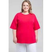 Футболка с коротким рукавом в малиновом цвете JБ-НБ548-33 Футболка с коротким рукавом в малиновом цвете JБ-НБ548-33