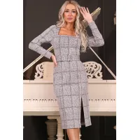 Трикотажное платье-футляр W-П5-4906/2 Трикотажное платье-футляр W-П5-4906/2