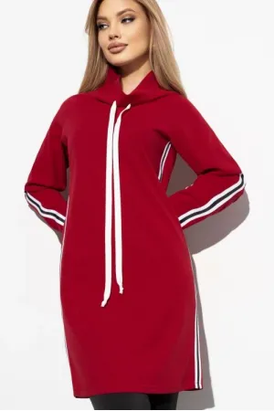 Красное трикотажное платье CH-Вопреки стандартам (red)