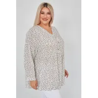 Оригинальная женская туника Люкс-1143 молочный-ПН