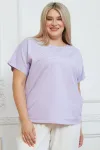 Удобная женская футболка Люкс-1323 сиреневый