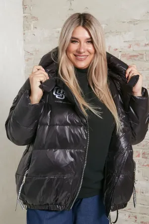 Стильная женская куртка Люкс-764 черный