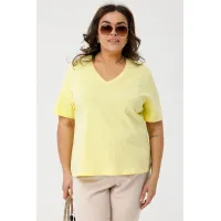 Жёлтая трикотажная футболка Люкс-1047 желтый