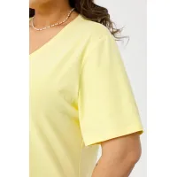 Жёлтая трикотажная футболка Люкс-1047 желтый